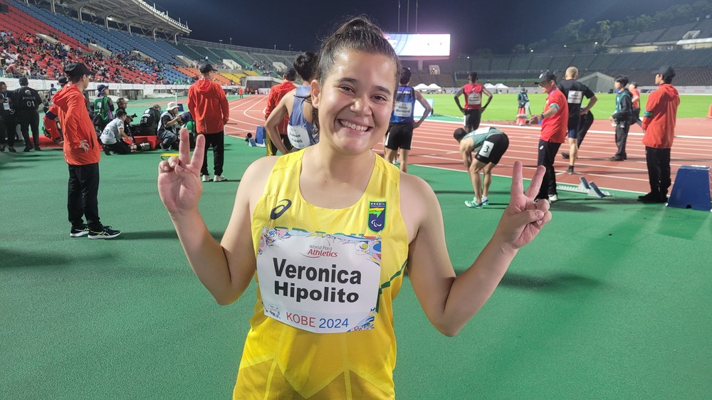 Verônica Hipólito conquista bronze nos 100m T36 com 14s35